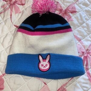Overwatch D.Va beanie Jinx 🐰🩷#OverwatchMerch #GamingAccessories #beanie